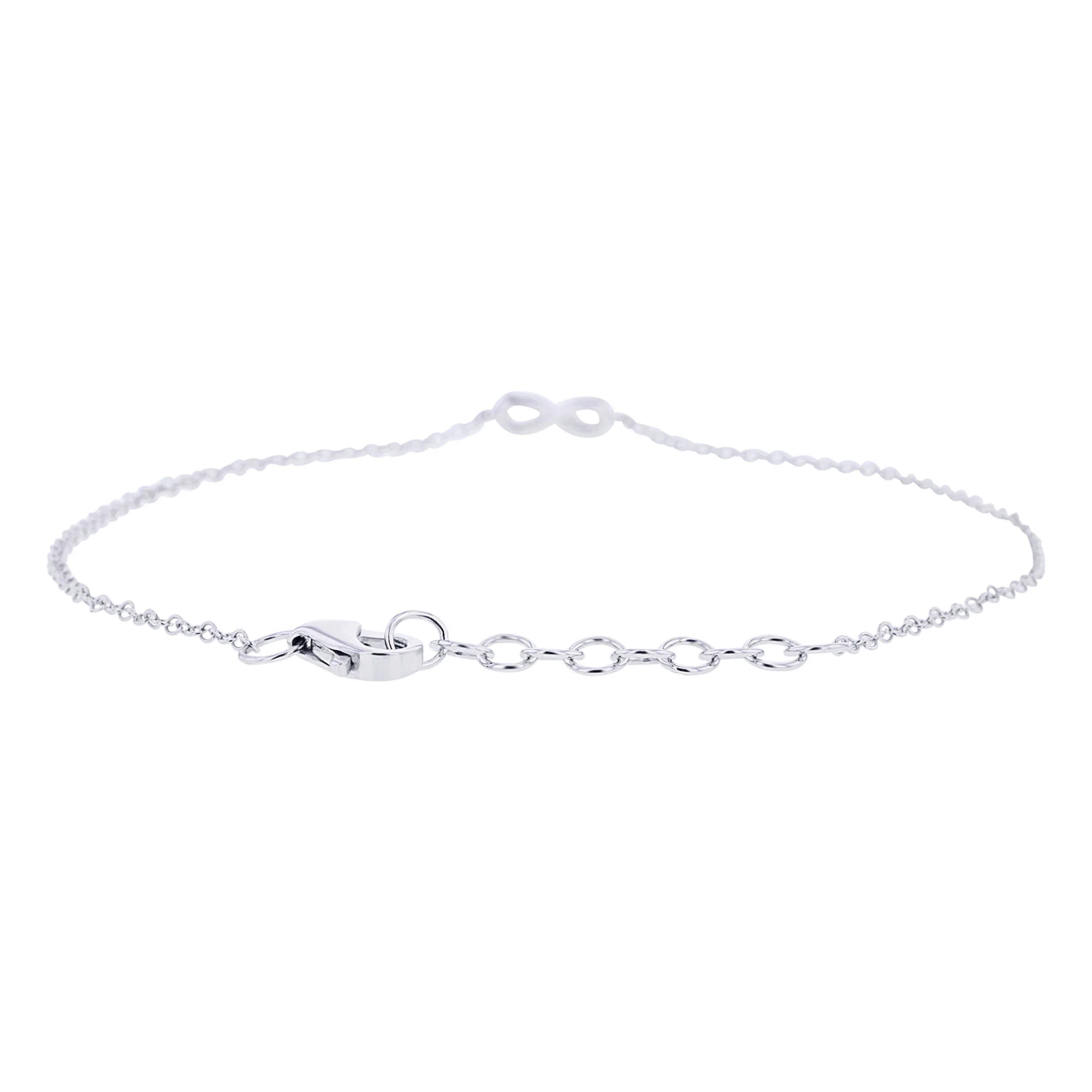 Petite Infinity Chain Diamond Bracelet - Image 6