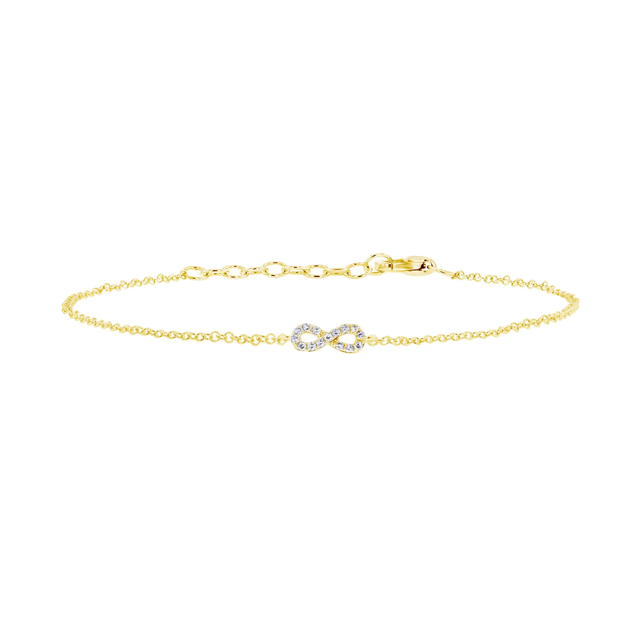 Petite Infinity Chain Diamond Bracelet - Image 7