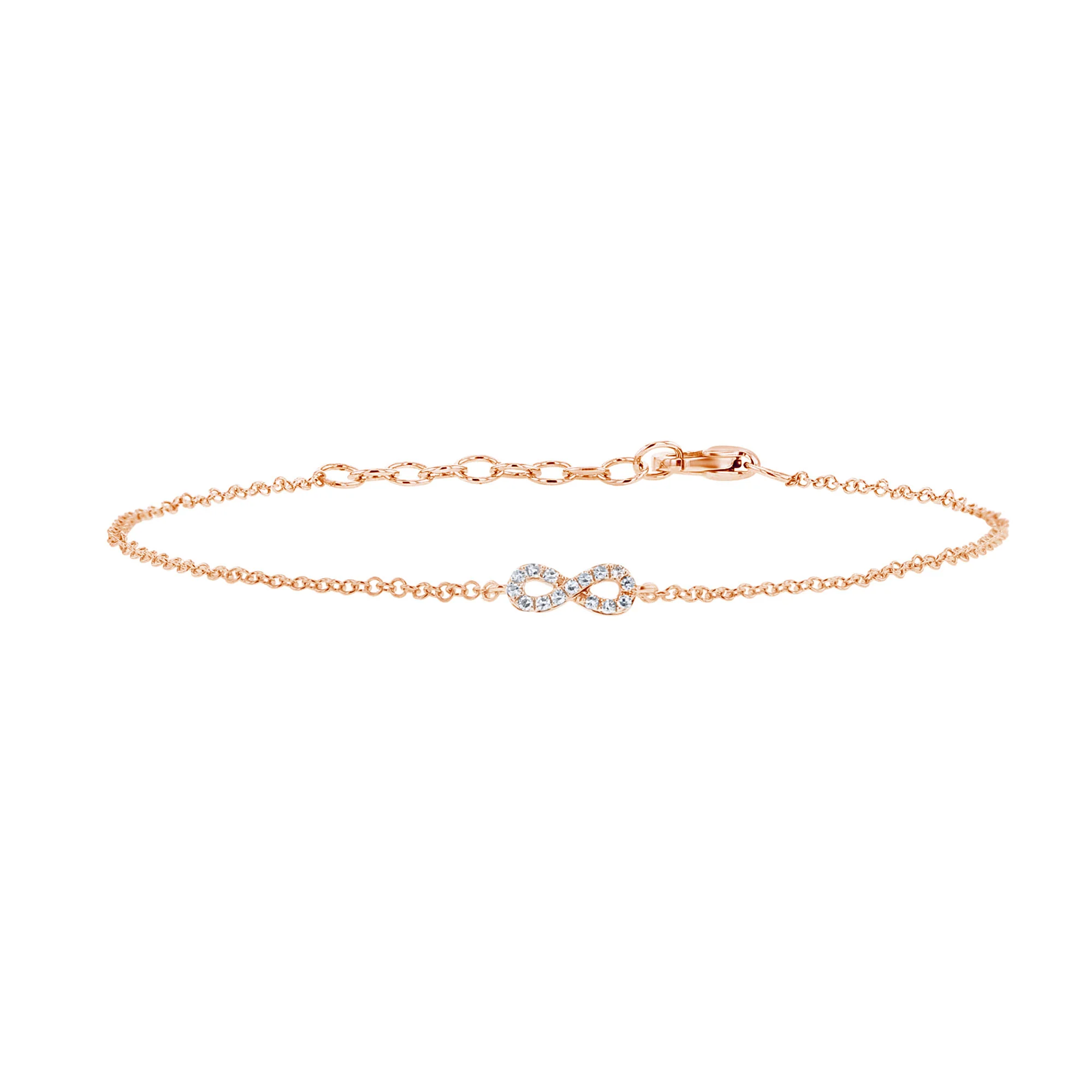 Petite Infinity Chain Diamond Bracelet - Image 9