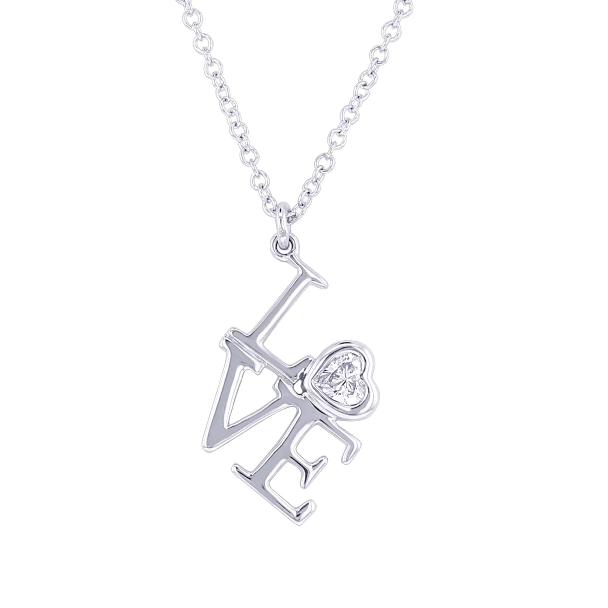 Philly Love Bezel Diamond Necklace - Image 3