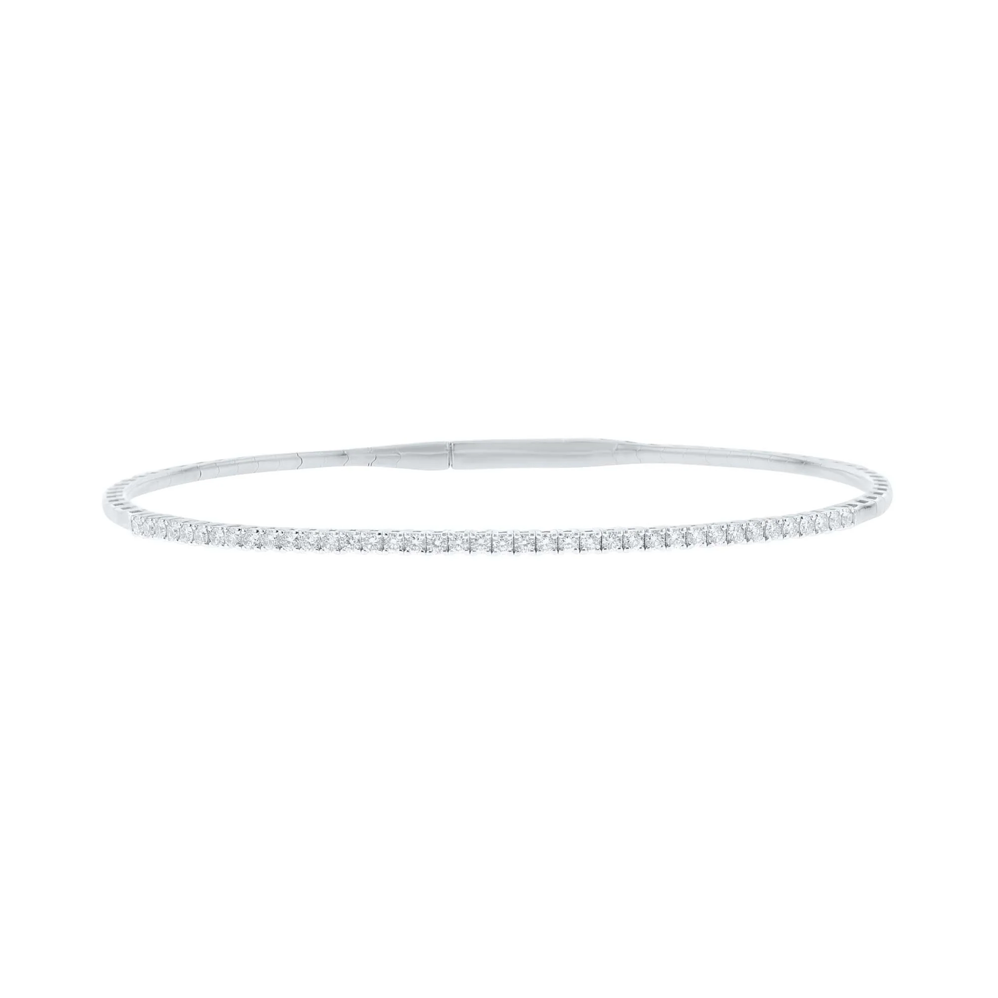 Poshly Pave Diamond Bangle Bracelet