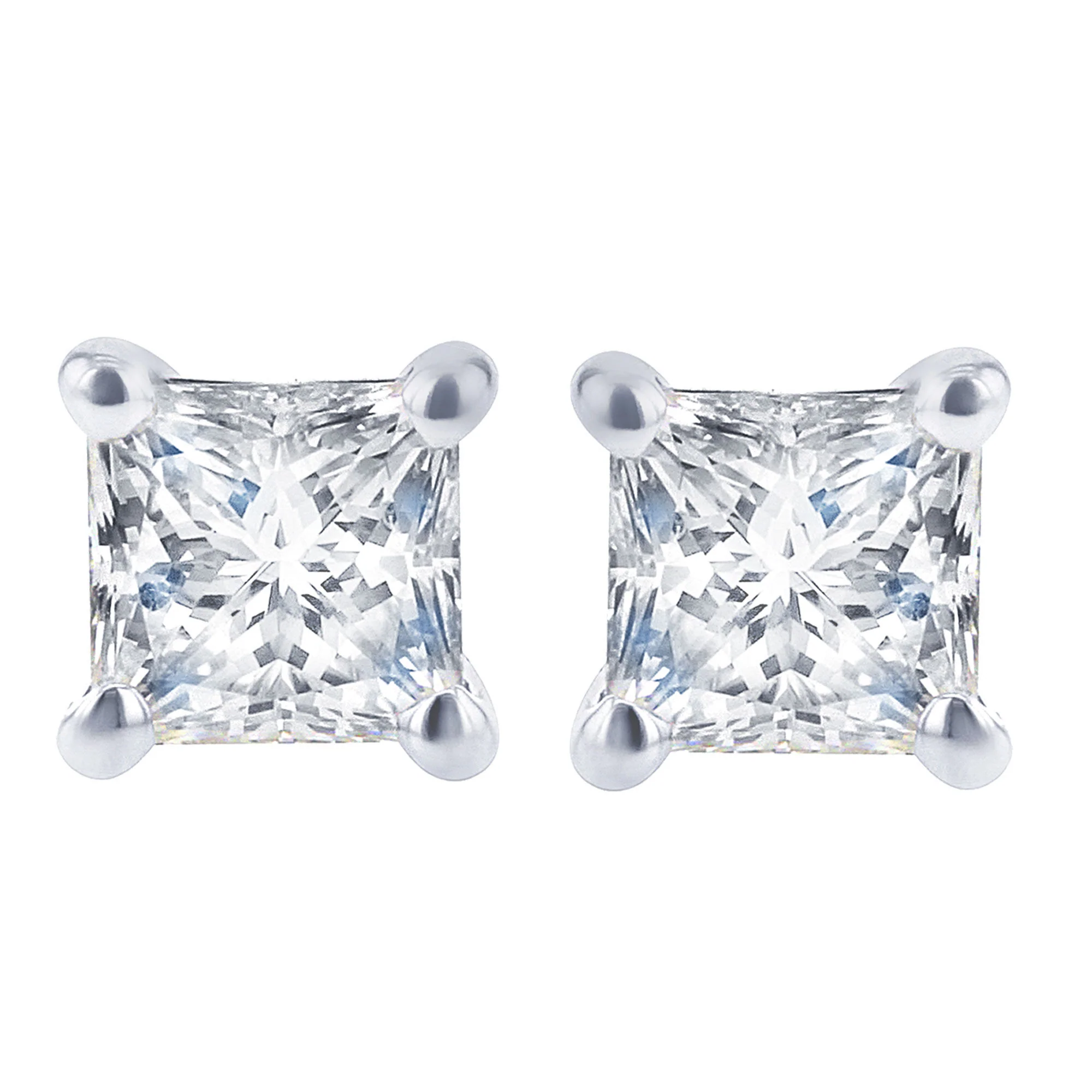 Princess Bella Diamond Stud Earrings 1ct - Image 3