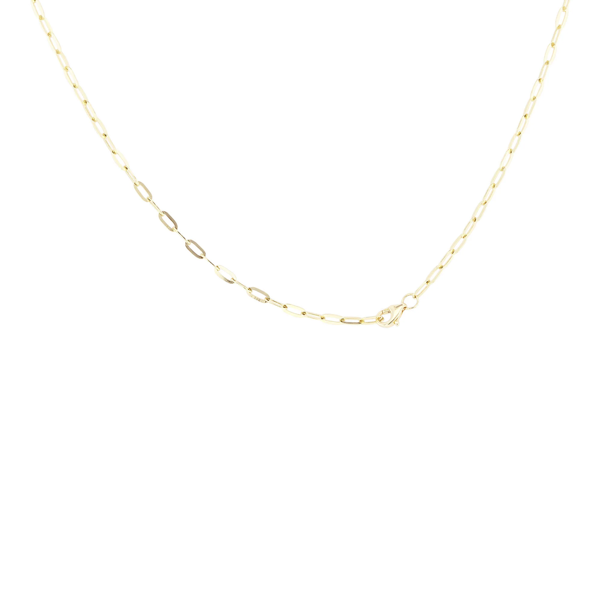 Rory Paper Clip Diamond Necklace - Image 4