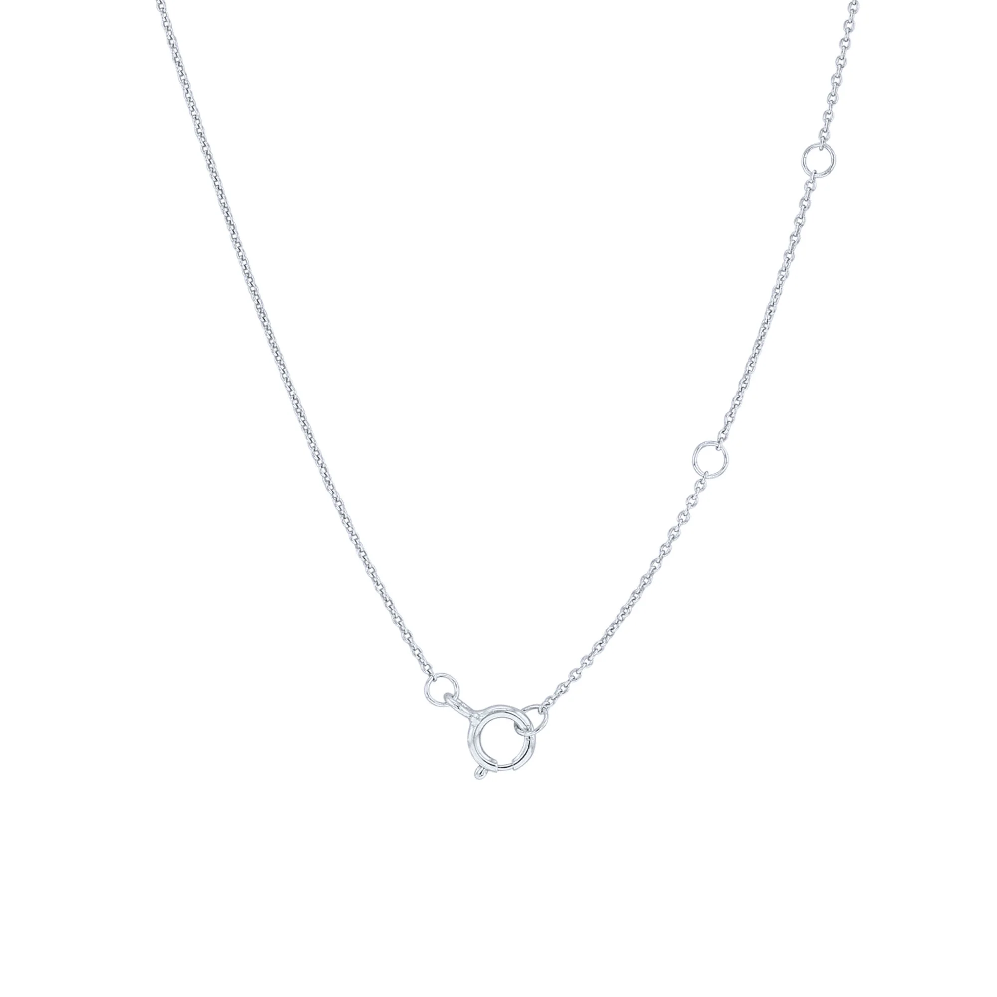 Silver Adoring Heart Diamond Necklace - Image 2