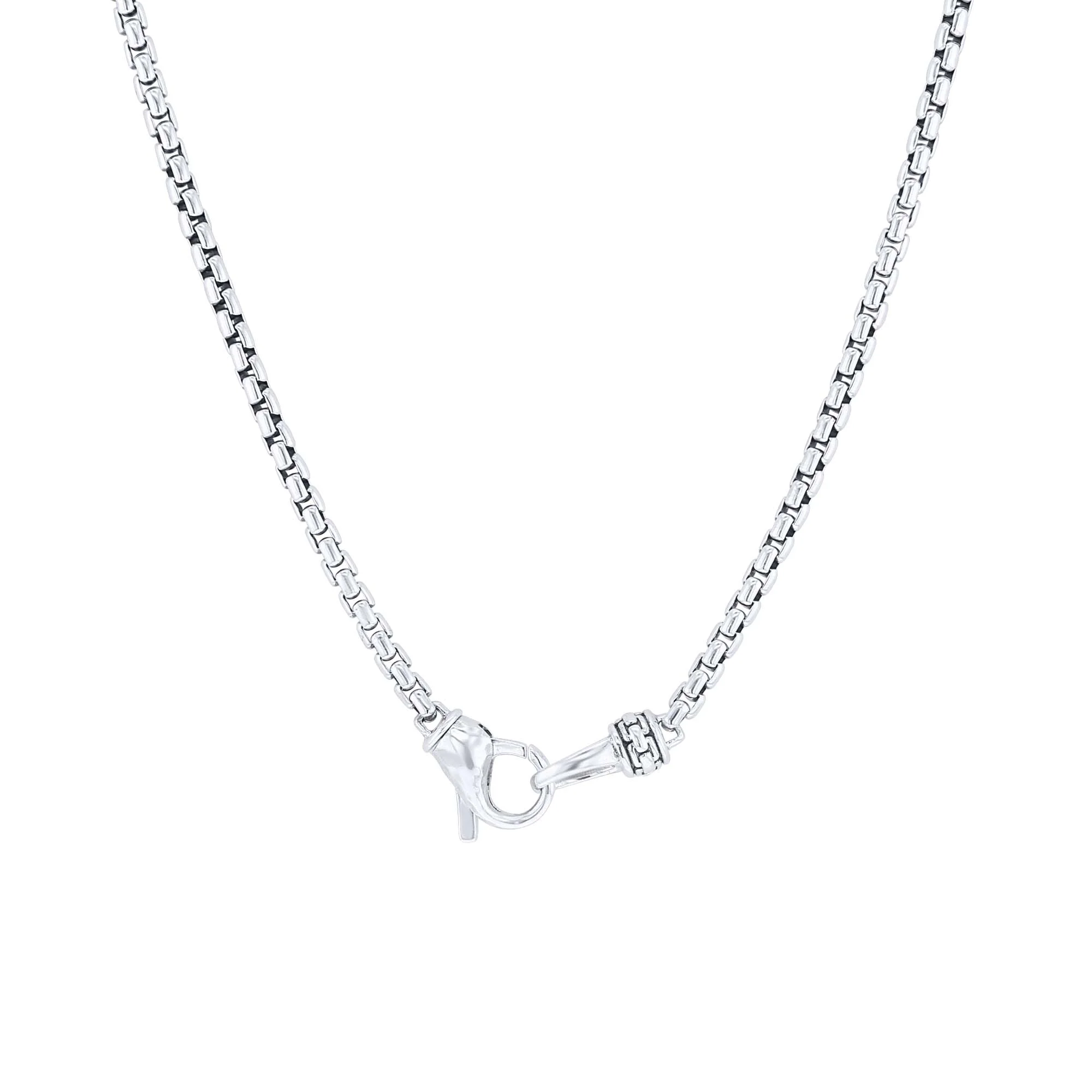 Silver Bradley Blue Lapis Dog Tag Necklace - Image 2
