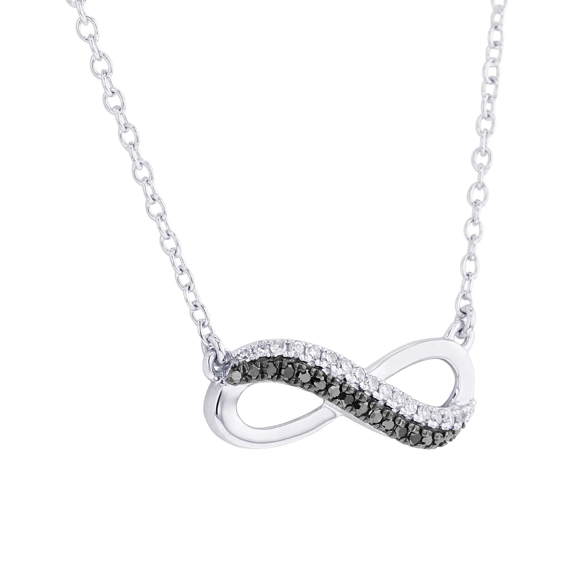 Silver Legacy Black and White Diamond Necklace - Image 3