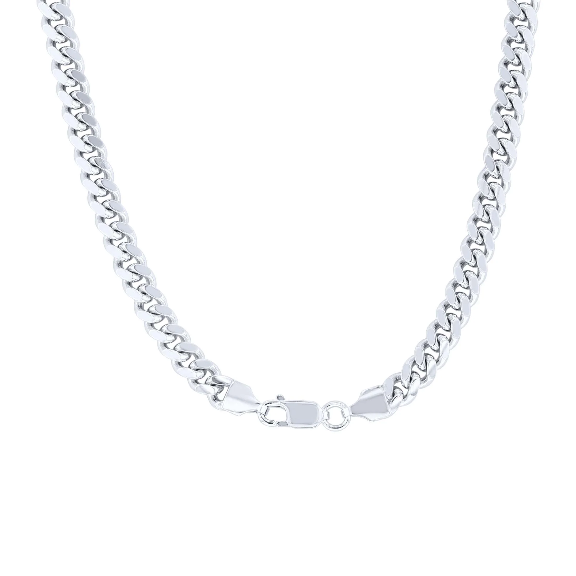 Silver Manny Cuban Link Chain 24" - Image 2