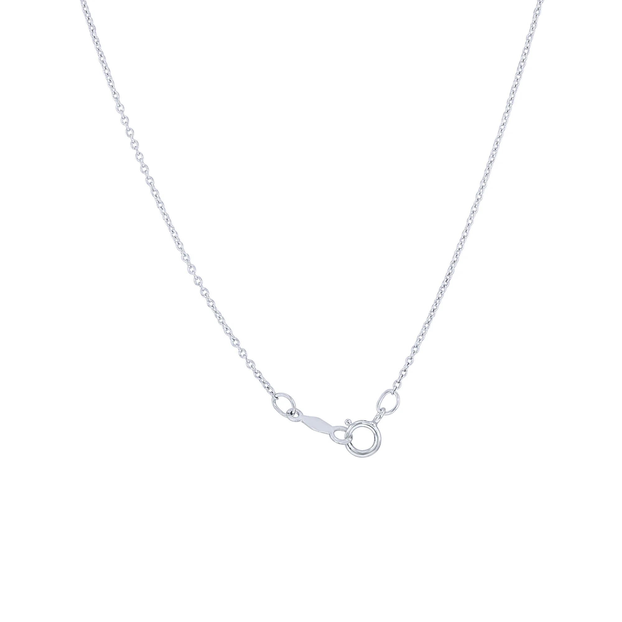 Silver Mina Blue Topaz & Diamond Necklace - Image 2