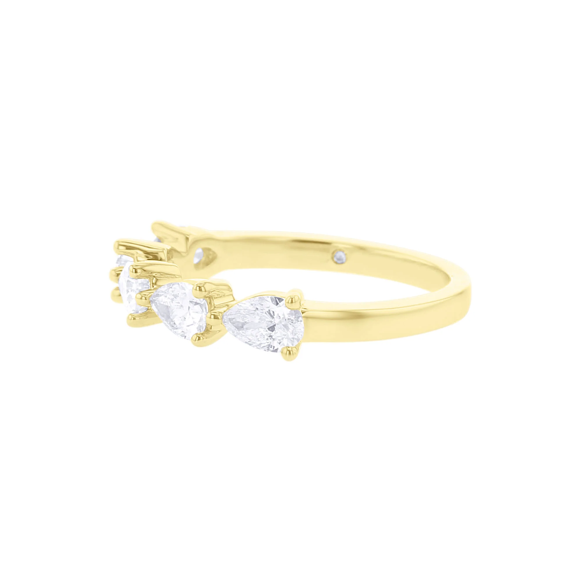 Simply Pear Diamond Wedding Ring 1ct - Image 4