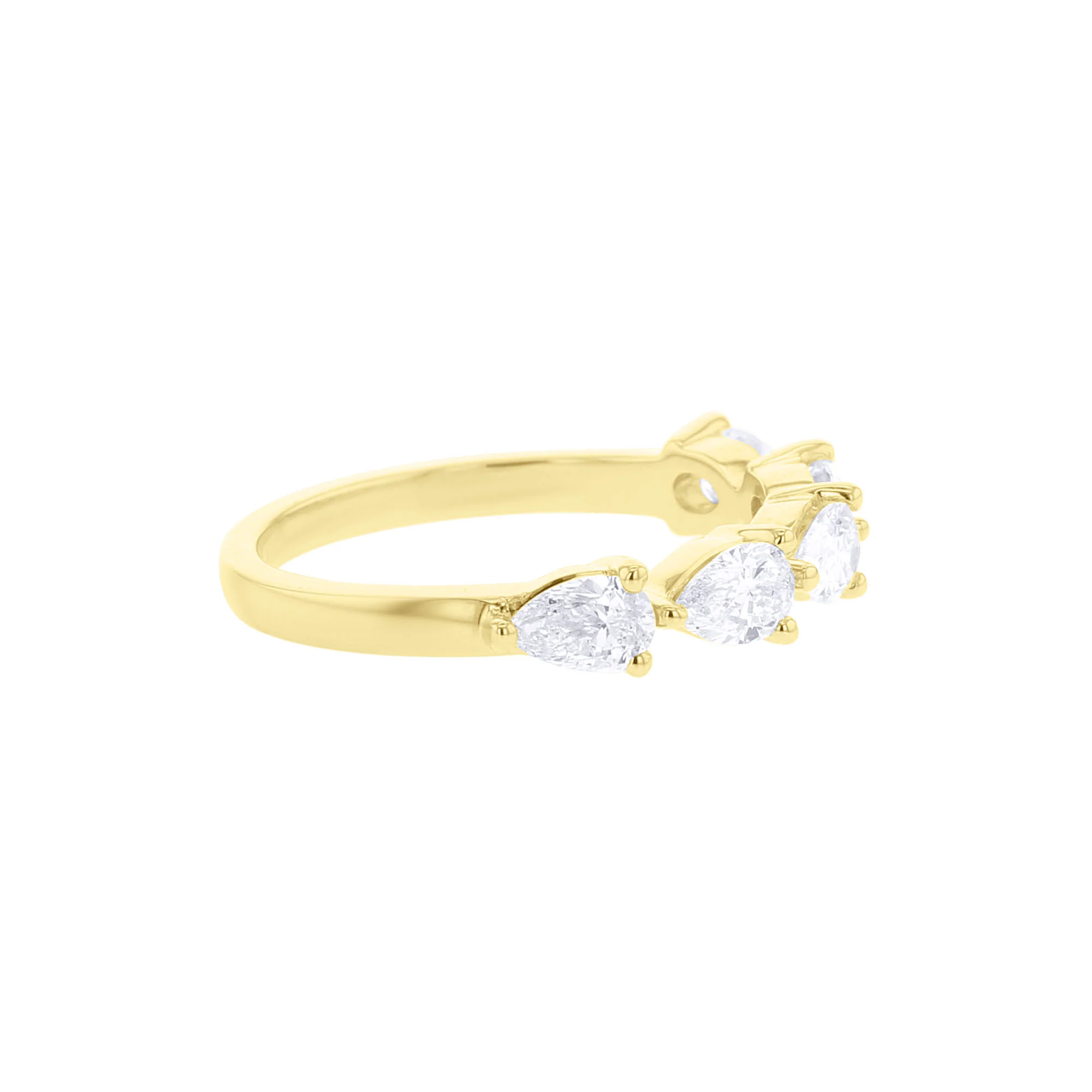 Simply Pear Diamond Wedding Ring 1ct - Image 6