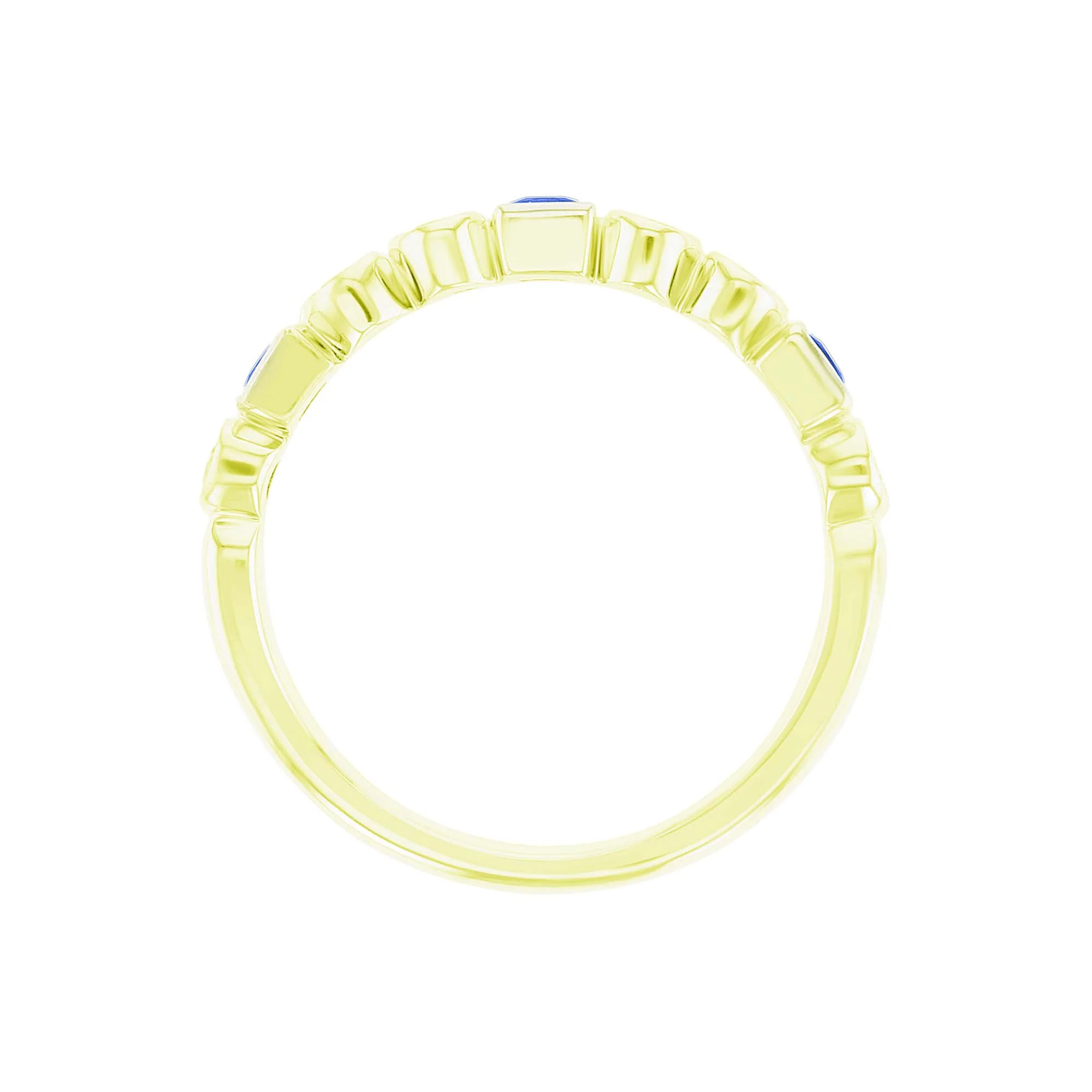 Sophia Stackable Blue Sapphire and Diamond Ring - Image 3