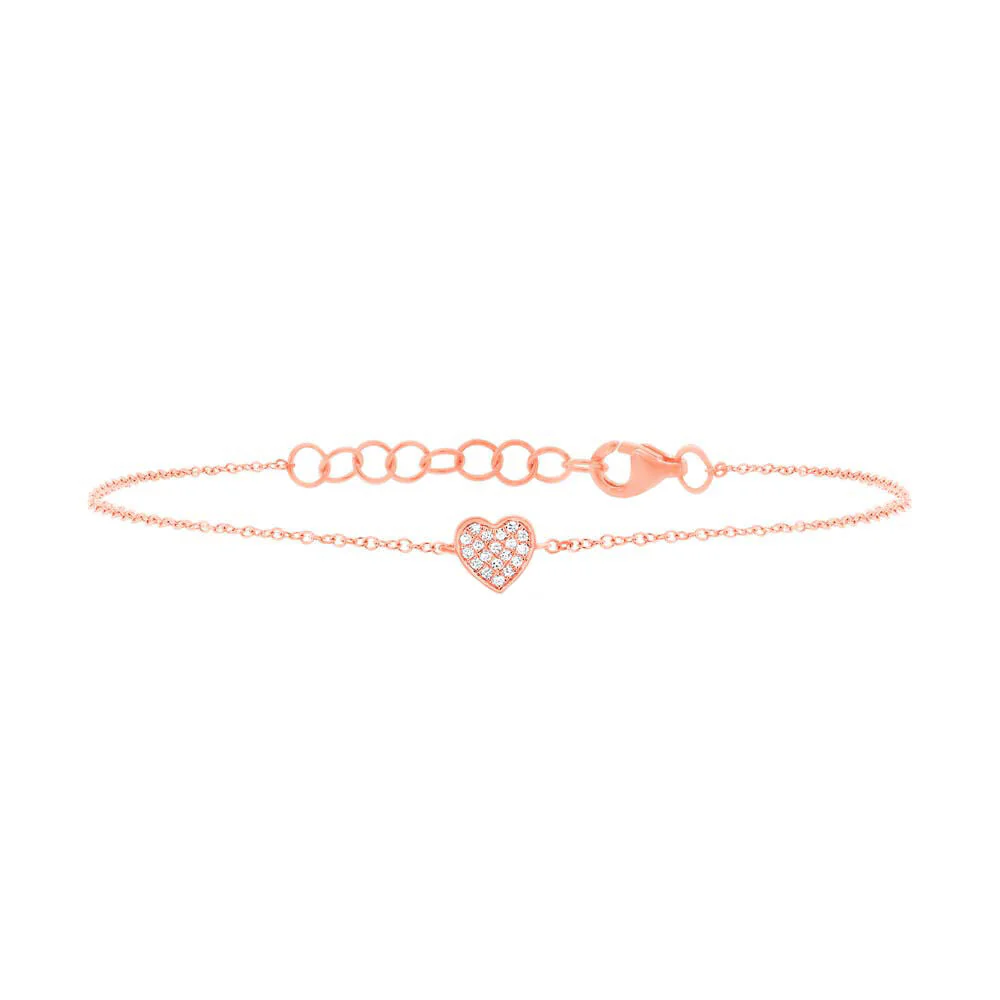 Sparkling Heart Diamond Bracelet - Image 3