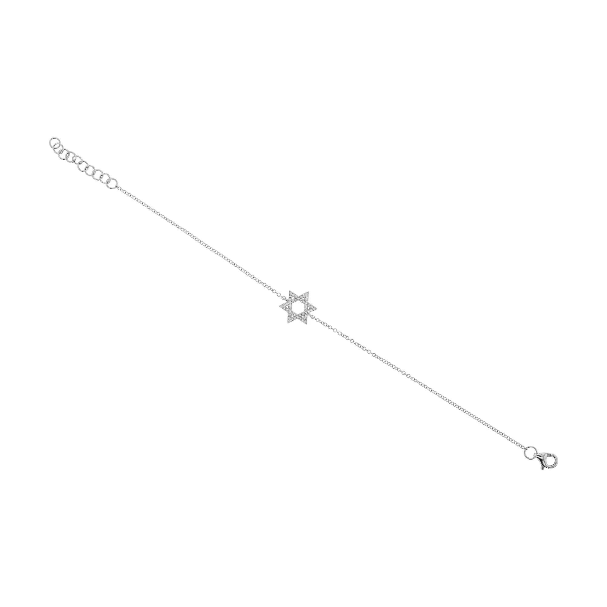 Star of David Diamond Chain Bracelet - Image 3
