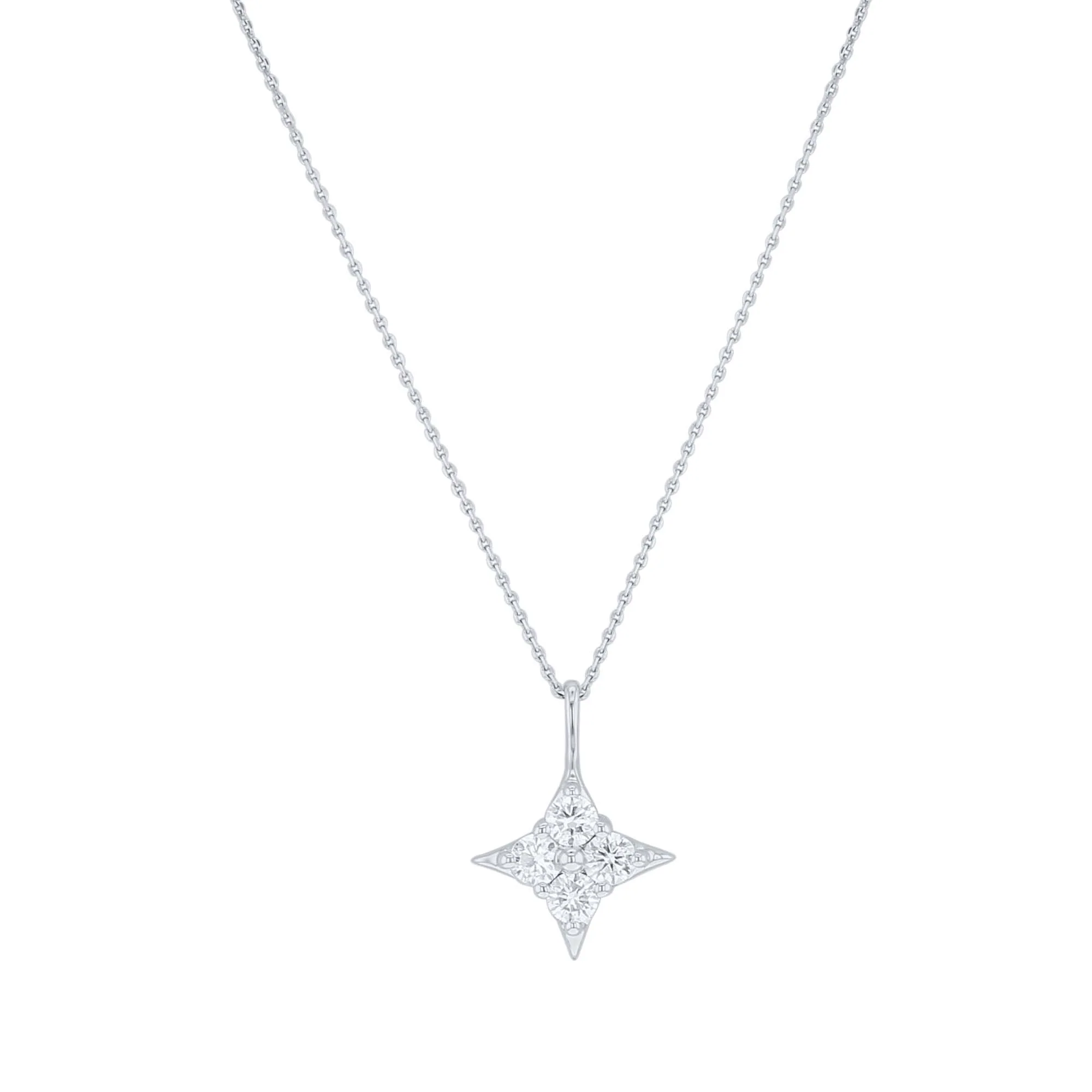 Star of Hope Diamond Necklace - 3/8ct - Image 3