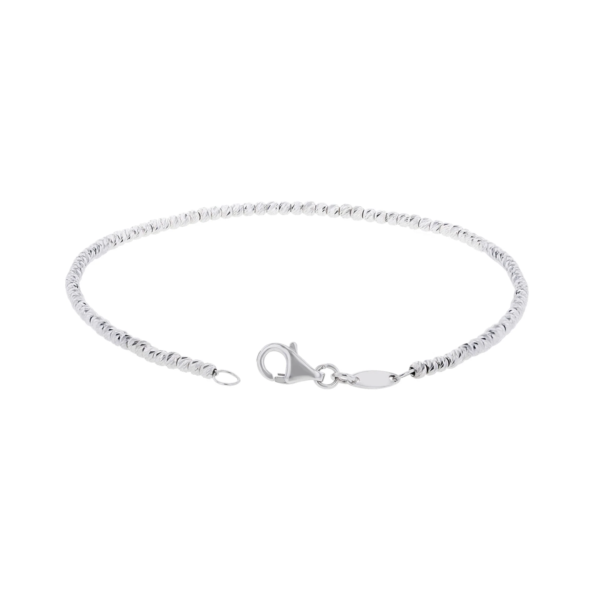 Times Square Diamond Cut Gold Beaded Chain Bracelet - Image 5