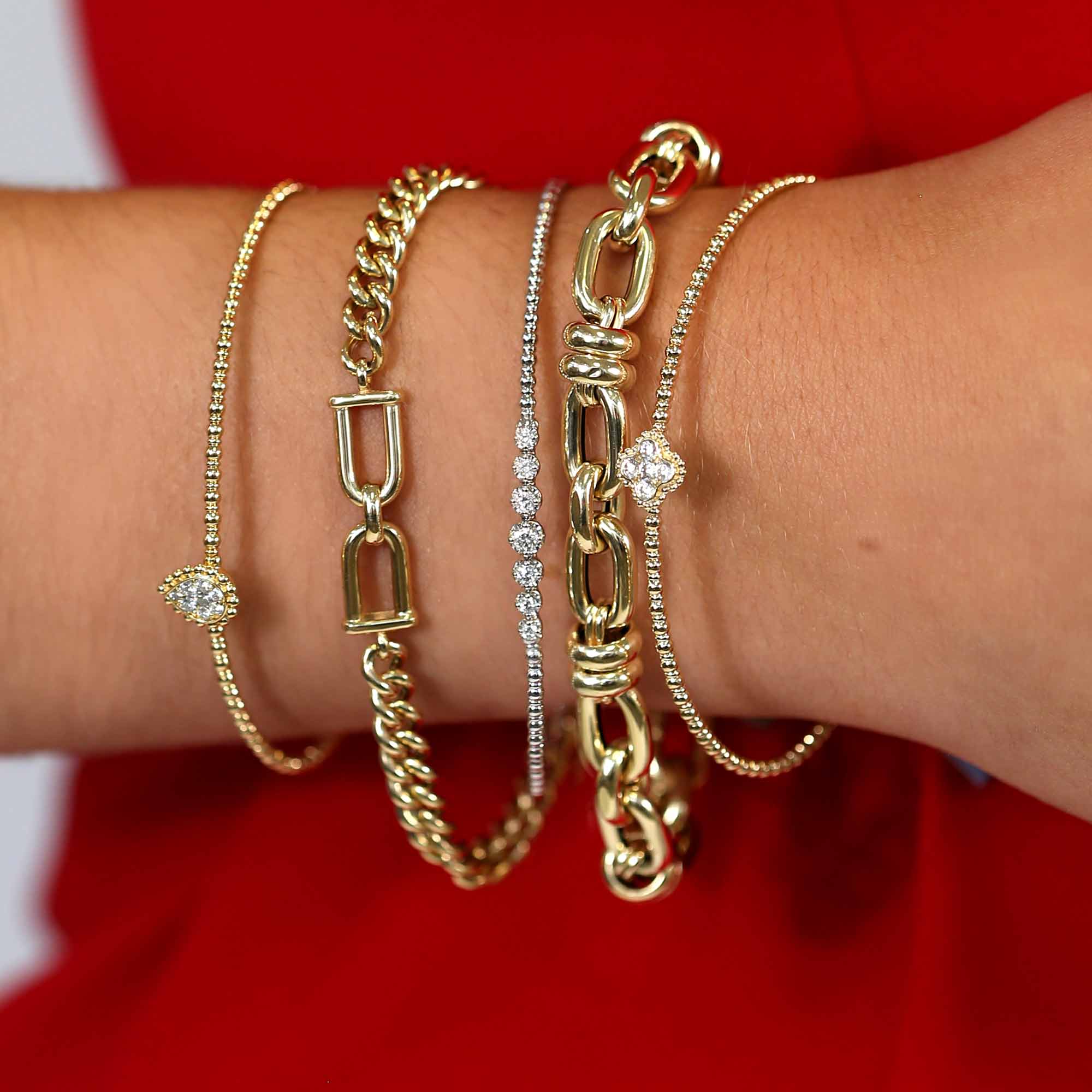 Titania Diamond Bangle Bracelet - Image 2