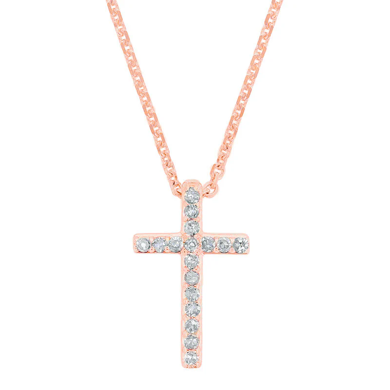Tranquil Cross Diamond Necklace - Image 3
