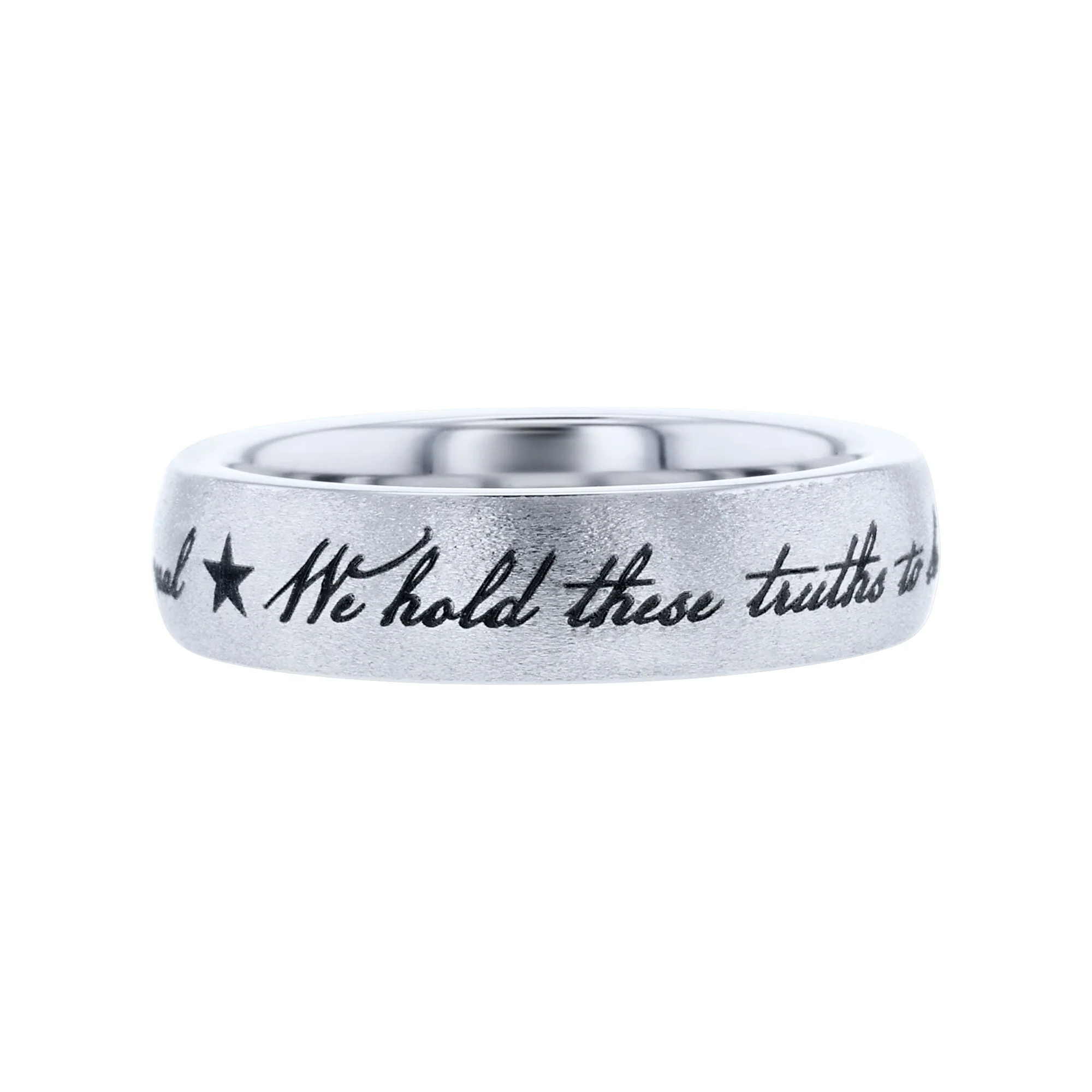 We Hold These Truths Serinium Wedding Ring