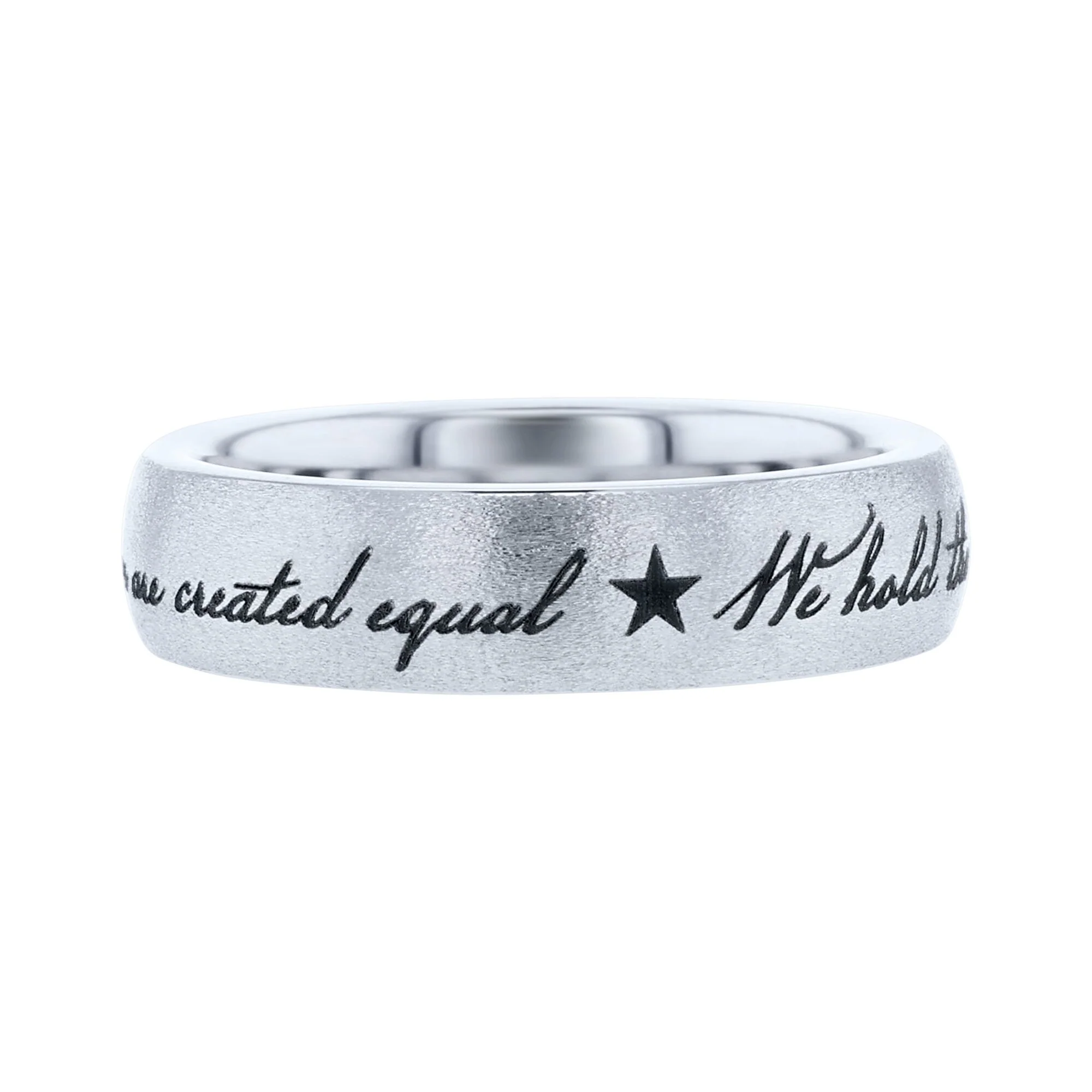 We Hold These Truths Serinium Wedding Ring - Image 4