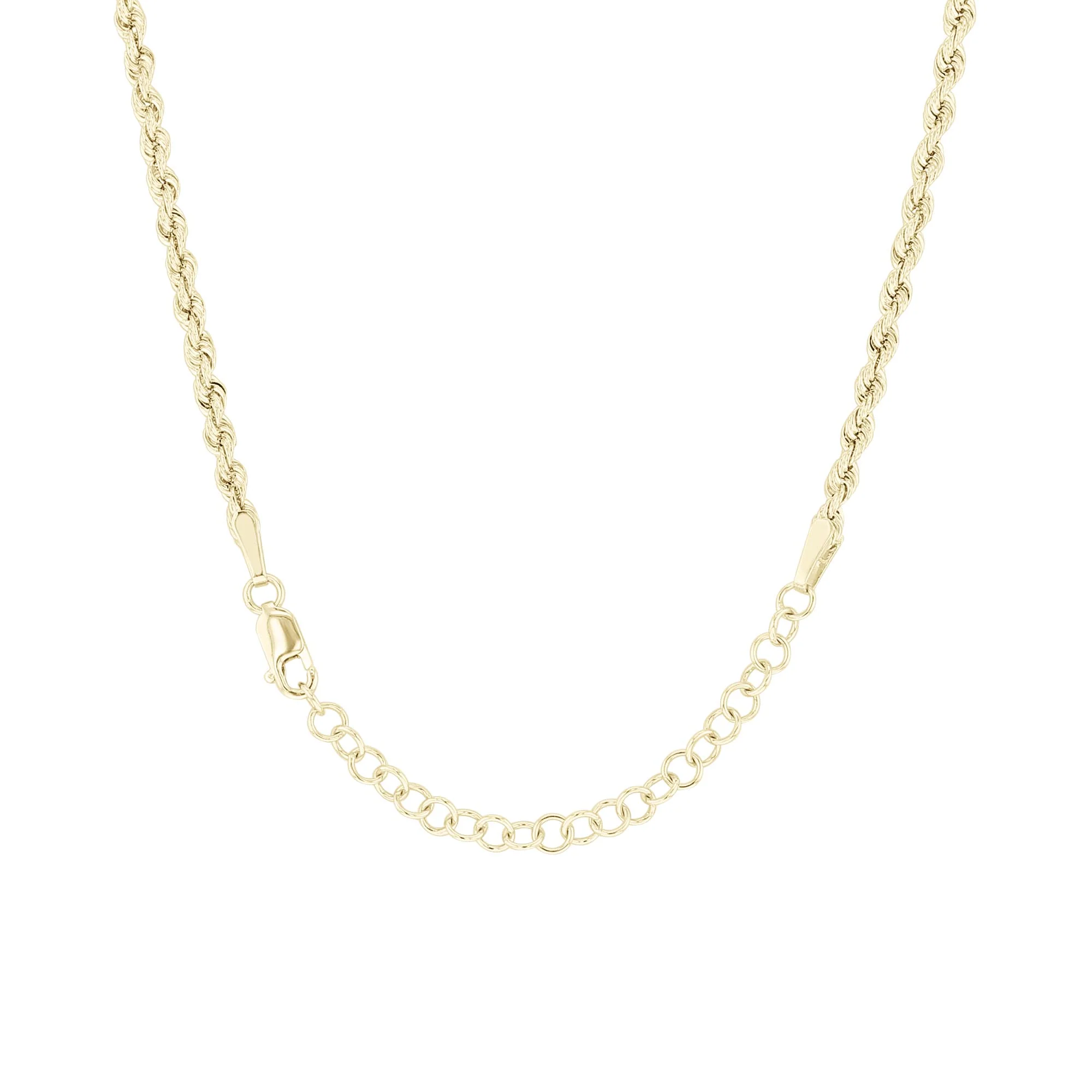 Zeke Graduated Gold Rope Chain Necklace - Image 2
